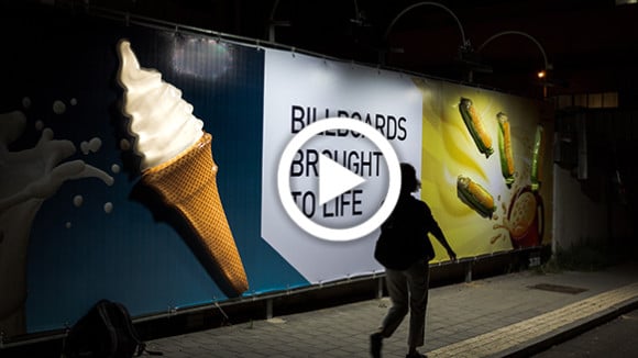3D billboard with 3D printing