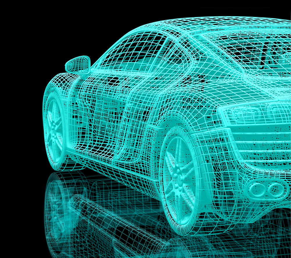 Design for 3D printed car