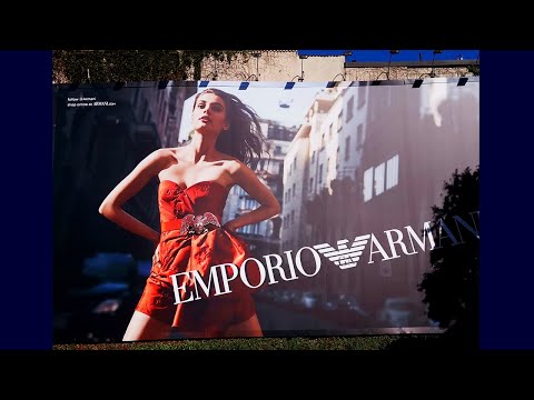 Emporio Armani 3D printed billboards