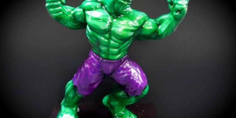 3d printed image of the Hulk for a blog post Large Format 3D Printing Is Growing